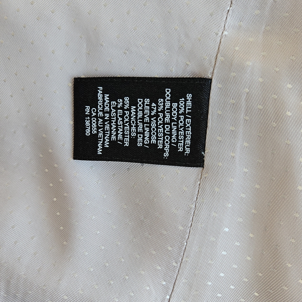RW&CO. Light Pink Women's Suit Jacket - Picture 6 of 6